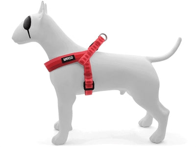 Morso mini harnais pour chien réglable rouge à lèvres recyclé rose