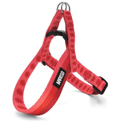 Morso mini harnais pour chien réglable rouge à lèvres recyclé rose