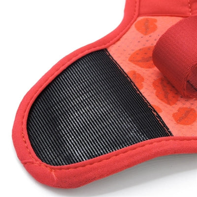 Morso harnais pour chien body mesh recyclé rouge à lèvres rose