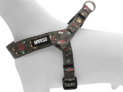 Morso mini harnais pour chien réservoir d'encre recyclé réglable vert