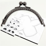 Kit de boucles de portefeuille Creativ Company, taille 10 cm, argent antique, 1 pièce