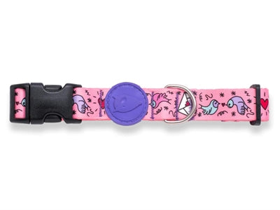 Collier pour chien Morso recyclé sweet tweet rose