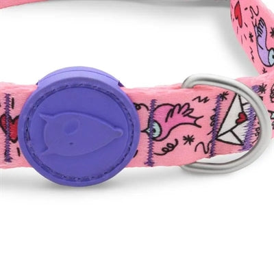 Collier pour chien Morso recyclé sweet tweet rose