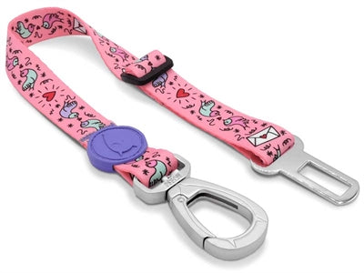 Ceinture de sécurité pour chien Morso recyclé sweet tweet rose