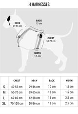 Morso harnais pour chien harnais en H recyclé entièrement en métal pour chien marron