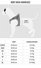Morso harnais pour chien corps en maille recyclé métal complet chien marron