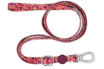 Morso laisse pour chien réglable recyclé rose think pink