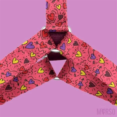 Harnais pour chien Morso harnais en H recyclé rose think pink
