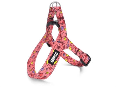 Morso mini harnais pour chien réglable recyclé rose think pink