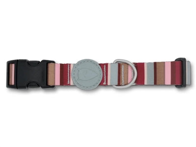 Morso dog collar recycled skyline red pink