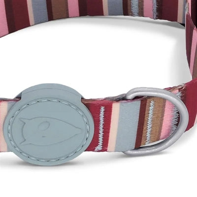 Morso dog collar recycled skyline red pink