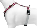 Morso harnais pour chien h-harnais recyclé skyline rouge rose