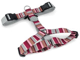 Morso harnais pour chien h-harnais recyclé skyline rouge rose