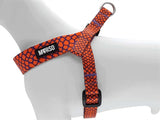Morso mini harnais pour chien réglable lézard urbain recyclé rouge