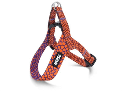 Morso mini harnais pour chien réglable lézard urbain recyclé rouge