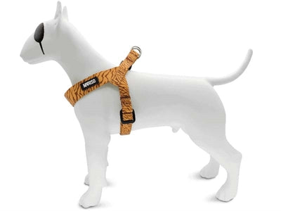 Morso mini harnais pour chien réglable tambour de jungle recyclé orange