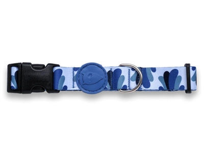 Morso collier pour chien recyclé splash bleu