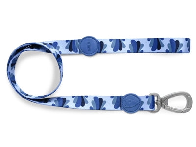 Morso laisse pour chien recyclé splash bleu