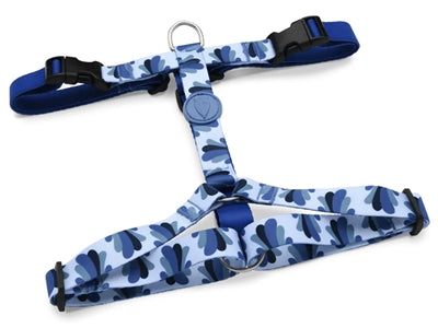 Morso harnais pour chien harnais en H recyclé splash bleu