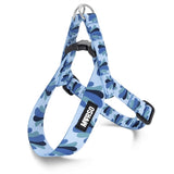 Morso mini harnais pour chien réglable recyclé splash bleu