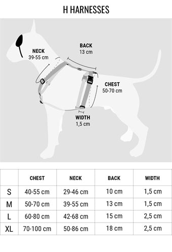Morso harnais pour chien h-harnais recyclé couleur envahisseurs violet