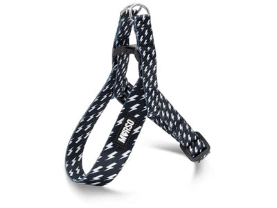 Morso mini harnais pour chien réglable flux de puissance recyclé noir