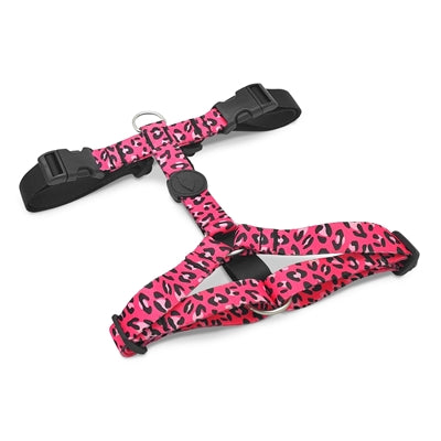 Morso harnais pour chien h-harnais recyclé bulle leo rose