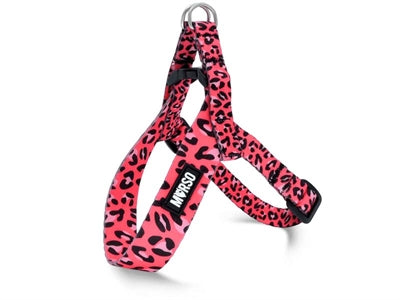 Morso mini harnais pour chien réglable bulle recyclée rose leo