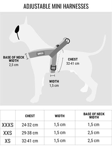 Morso mini harnais pour chien réglable bulle recyclée rose leo
