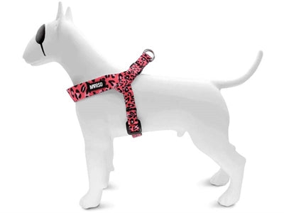 Morso mini harnais pour chien réglable bulle recyclée rose leo