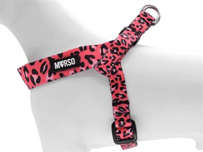 Morso mini harnais pour chien réglable bulle recyclée rose leo