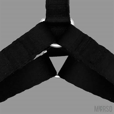Morso harnais pour chien h-harnais recyclé pureté noir