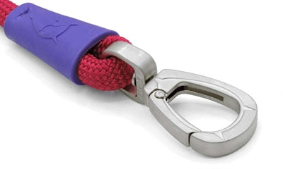 Morso laisse pour chien corde régulière velours rouge recyclé rouge
