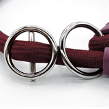 Morso collier pour chien demi-slip corde douce recyclé prune violet