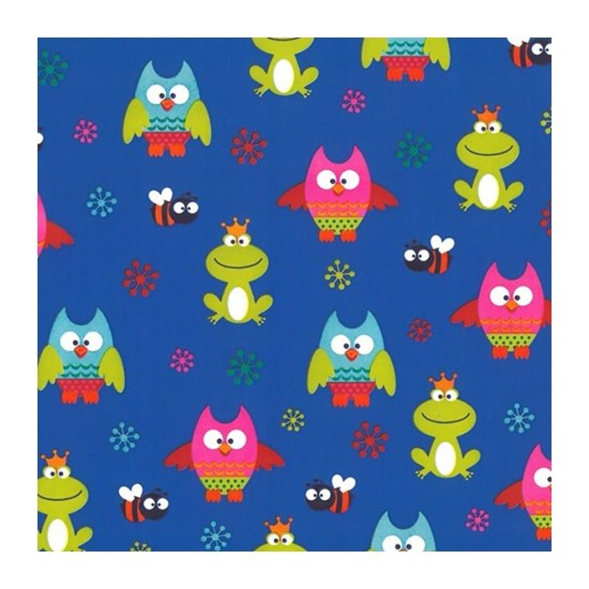 Rouleau de comptoir 30cm grenouille hibou bleu250
