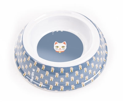 Martin food bowl Drinking bin cat Melamine Japan Assorti