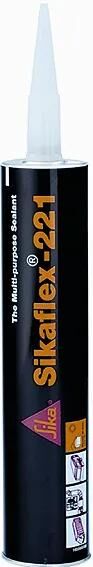Sika flex 221 adhésif et mastic noir 300ml (cartouche)