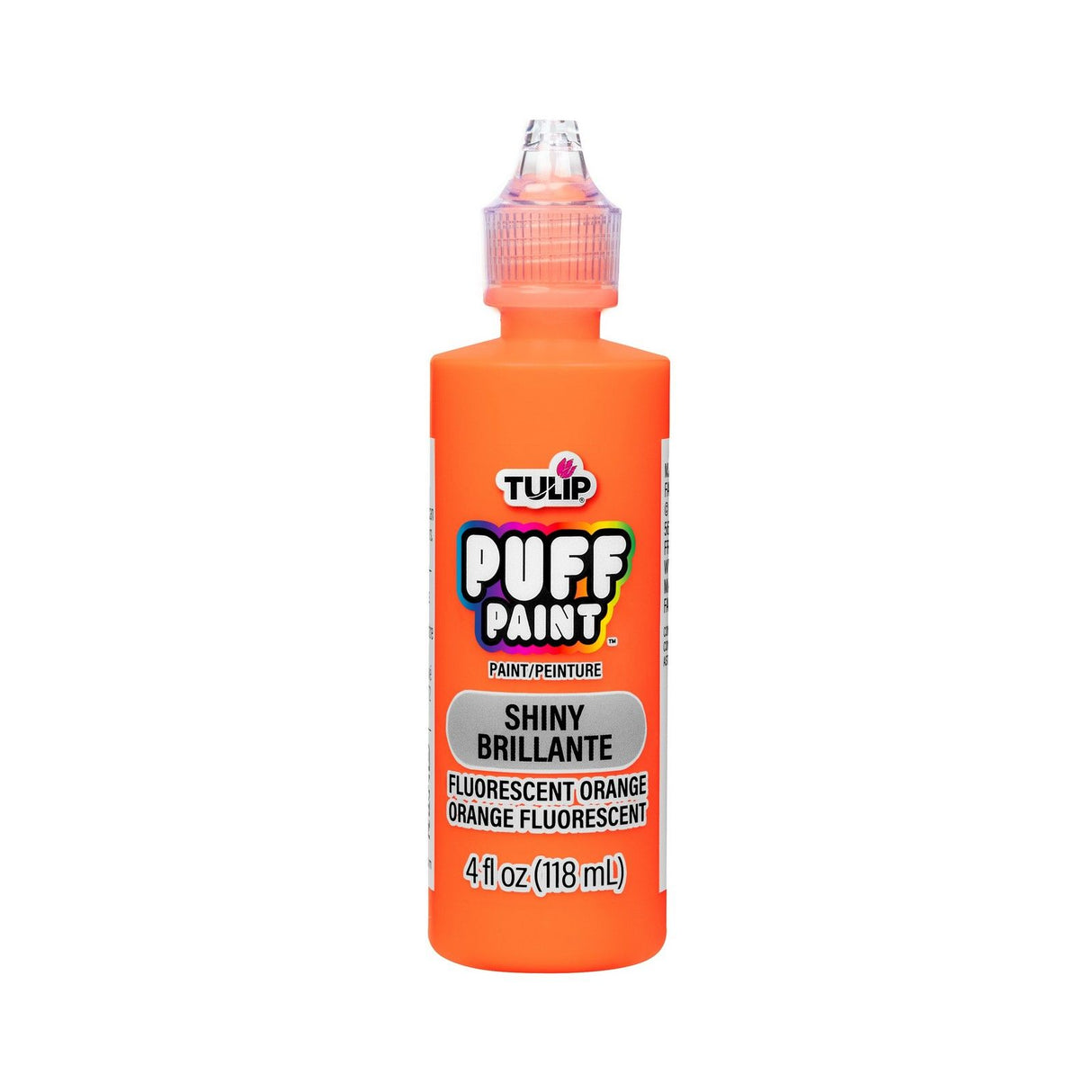 Tulip • houppette de peinture dimensionnelle pour tissu orange fluo 118ml