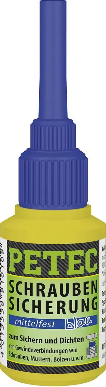 Petec vis de sécurité vis de rétention 10g force moyenne bleu