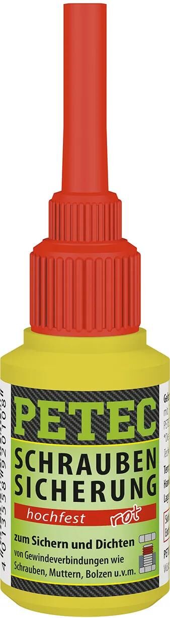 Petec vis de sécurité vis de rétention 10g haute résistance rouge