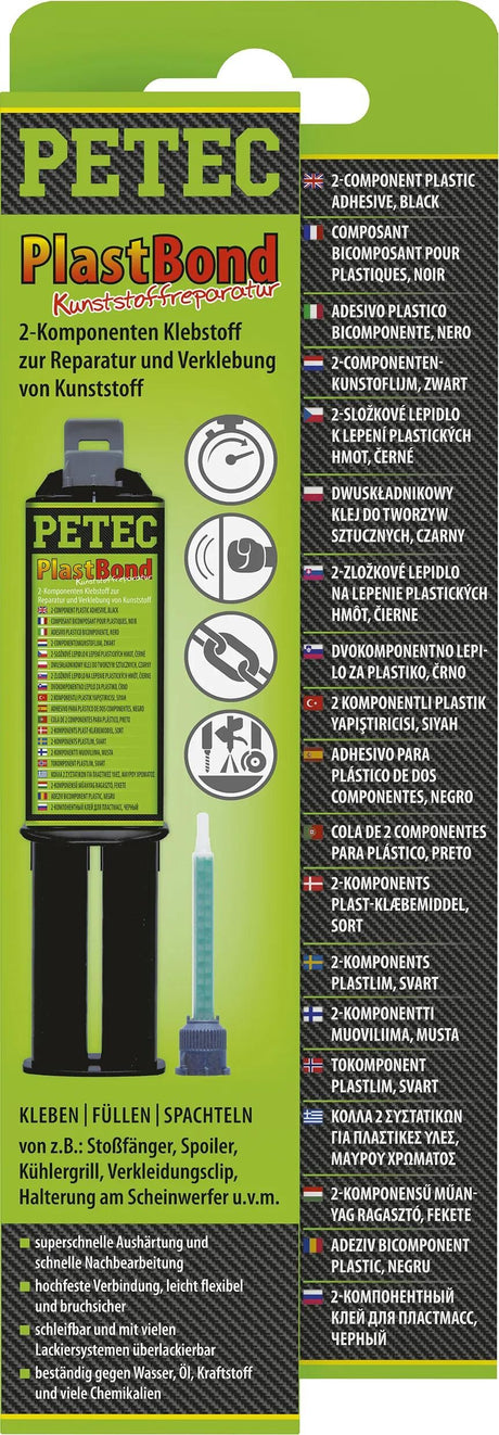Colle Petec plastbond 2k adhésif plastbond 24ml double seringue