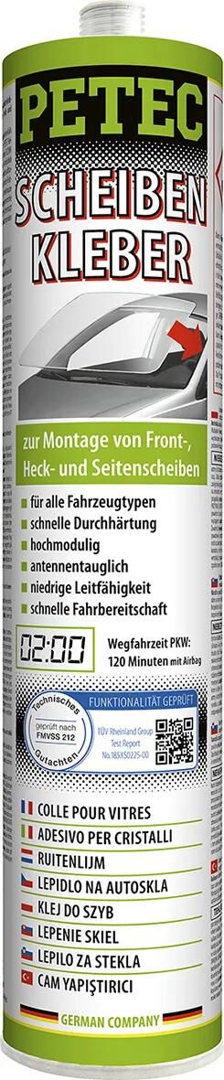 Adhésif pour fenêtres Petec Adhésif pour fenêtres 1k Cartouche de 310 ml