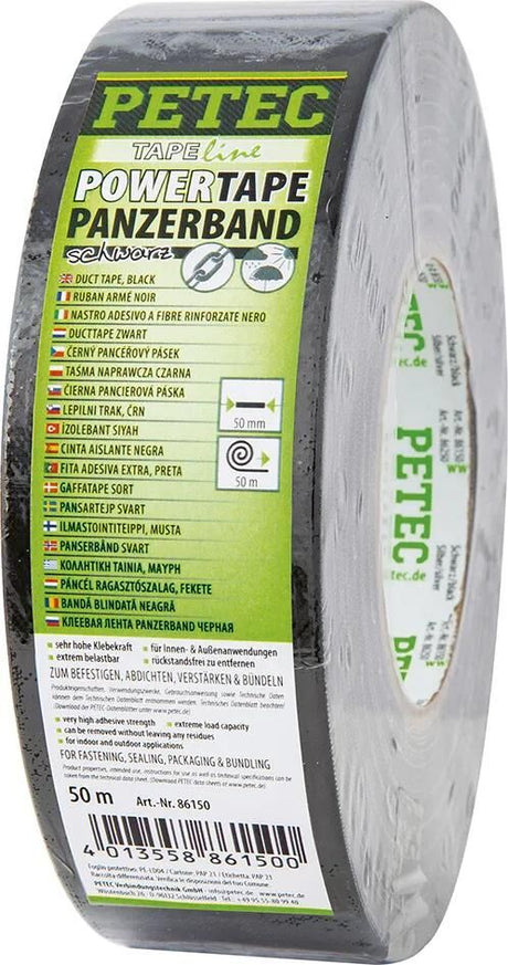 Petec ruban textile ruban d'alimentation panzerband ruban d'armure sw 50mm 50mtr.