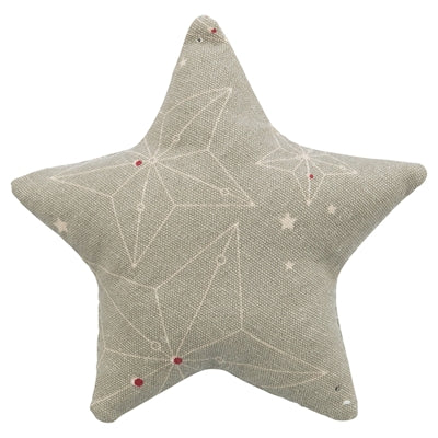 Trixie Xmas Play Cushion Star s Catnip Cotton Beige