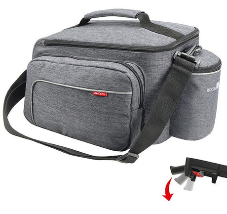 Abi klickfix sacoche de vélo simple arrière rackpack sport uniklip gris