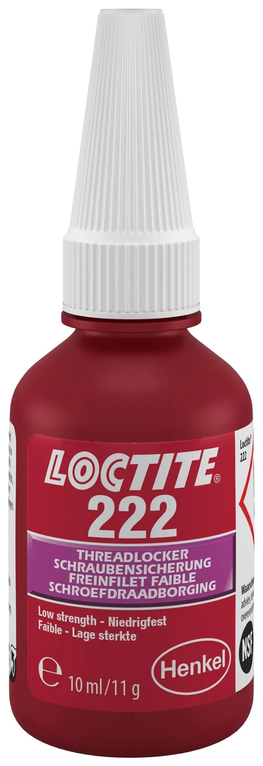 Vis de sécurité Loctite 222 rétention de vis 10 ml 222