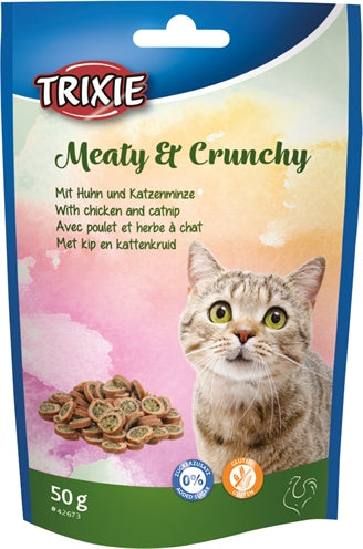 Trixie Fleesch Crunchy Poulet Catnip Gluten -Free