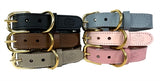 Sazzz collar dog braveheart leather taupe