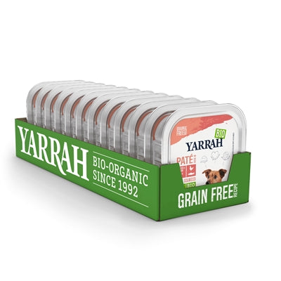 Yarrah Dog Alu Bio Pate Poulet Saumon avec les algues