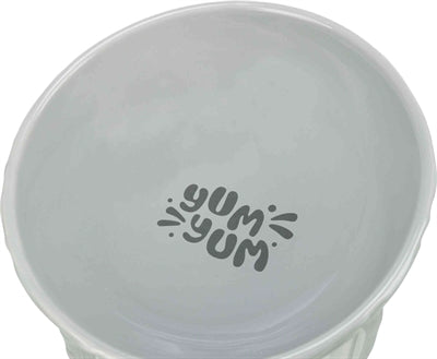 Bol de nourriture surélevée de trixie bol d'eau en céramique gris